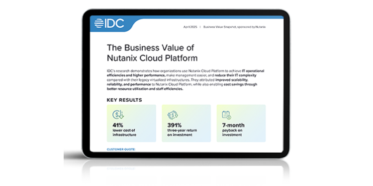 The Business Value of Nutanix Cloud Platform