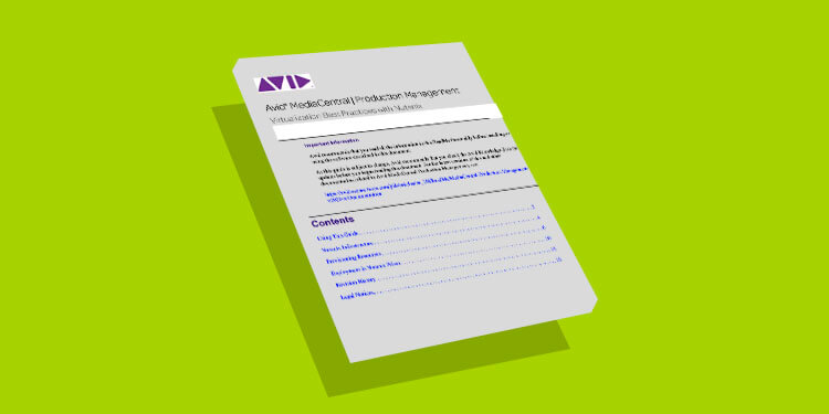 Avid®  MediaCentral | Production Management