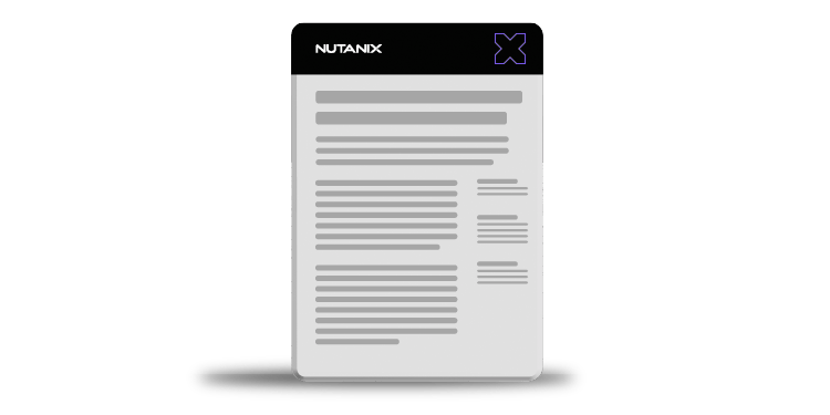 Data Protection and Disaster Recovery for Nutanix Private Cloud